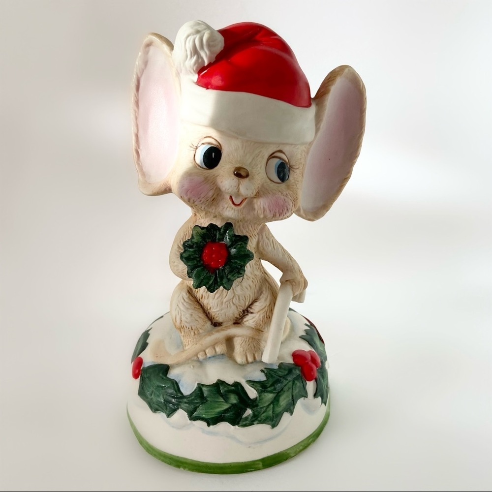 Herman & Anderson Inc vintage 70’s ceramic mouse Christmas music machine decor